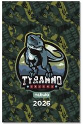Nebulo Zsebnaptár NEBULO A/6 heti papírborítós Dino 2026 (TZSN-A6-26-D6) - robbitairodaszer