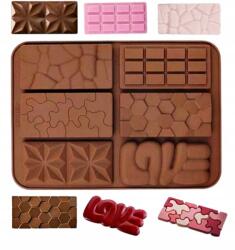 Eurobatt Szilikon Forma Tortadíszek Csokoládé Desszert Születésnap 20x15 (FORMA silikonowa OZDOBY NA TORT do czekolady)