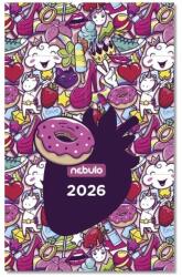 Nebulo Zsebnaptár NEBULO A/6 heti papírborítós Coolicorn 2026 (TZSN-A6-26-D4) - robbitairodaszer