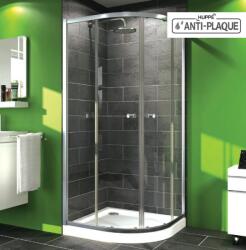 HÜPPE Cabina de dus semirotunda 90x90cm, R550, usi glisante, X0 Huppe, tratata anticalcar, 21H7J1.090. 322 (21H7J1.090.322)