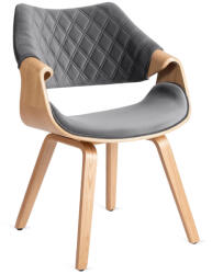 Szürke Bársony Étkezőszék. LUISE (ME-ME-LUISE-P-DZ-V-DG-K)