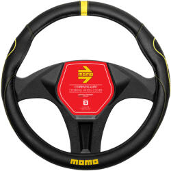 MOMO Kormányvédő Supergrip 'S' Fekete-Sárga/Sárga Logó (SWC014BYS)