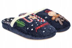 American Club SL18 Meleg, Rénsszarvasos Topánka, Karácsonyi Kiscipő, Sötétkék, 37 (SL18/24)