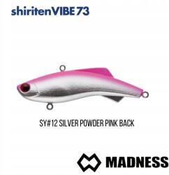 Madness Wobbler Madness Shiriten VIBE73 #SY12 Silver Powder Pink Back (73mm; 17g) (4518184021866)