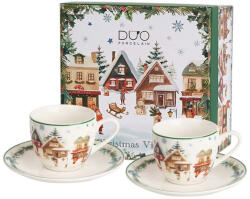  Christmas Village - 2 darabos eszpresszó csészékészlet (3968887)