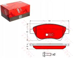 TRW Fékbetétek GDB1552DTE GDB1552DTE