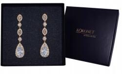 Kokonet Elegáns esküvői fülbevaló könnycseppekkel Arany hosszú (8-0535)