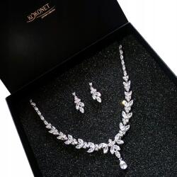 Kokonet Boho esküvői Szett virágokkal Nyaklánc és Fülbevaló (8-0011)
