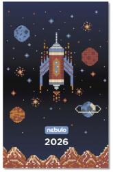 Nebulo Zsebnaptár NEBULO A/6 heti papírborítós Space Game 2026 (TZSN-A6-26-D7) - fotoland