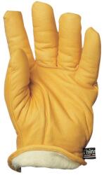Ganteline Bőrkesztyű, Téli, Islande, Sárga Színmarha/Szőrmebélés 32 cm (9) (2489)