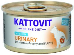 KATTOVIT Feline Diet mit Thun Urinary (cicáknak, tonhalas ízesítés, húgykő-képződés megelőzésére)