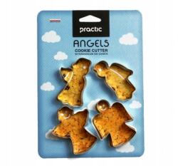 Practic Süteményformák Angyalkák Lyukasztók 4 Db (FOWYAN)