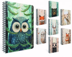 GIPTA Spirálfüzet A/4 80 Lapos Vonalas Sneak Peek Vegyes Minta (BP153901590)