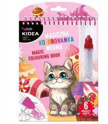 kidea Varázslatos vízi színezőkönyv Cica Kidea többször felhasználható filctoll (MWKWPKA)