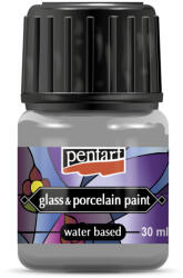  Pentart Üveg- és Porcelánfesték 30 ml Ezüst (PC21349)