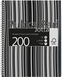 Pukka Pad Spirálfüzet A/4 100 Lapos Vonalas Jotta Pad Fekete-Fehér (A15551081)