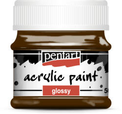 Pentart Akrilfesték Fényes 50 ml Sötétbarna (PC2054)