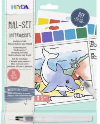  Heyda Színező 15x13 cm 10 Mintával Vízzel Tölthető Ecsettel Tengeri Állatok (BP158040607)