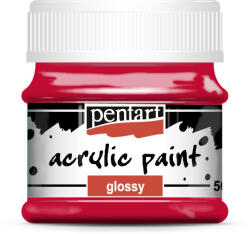 Pentart Akrilfesték Fényes 50 ml Piros (PC2026)