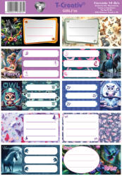 T-Creativ Füzetcímke 10 Darab/Ív Girls (N13049TGI)