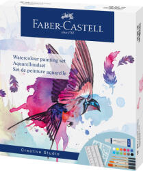 Faber-Castell Akvarell Festőkészlet 18 Darab/Készlet Sablonnal és Keverőpalettával (FC169618)