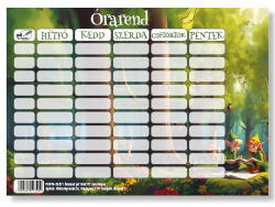  PD Órarend 165x117 mm Lányos (P00190637)