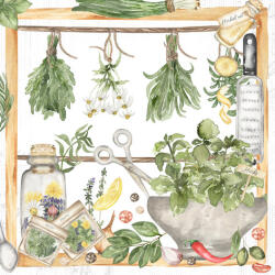  Ti-Flair Szalvéta 33x33 cm 3 Rétegű 20 Lap/Csomag Herbs & Spices Ősz (AAE005)