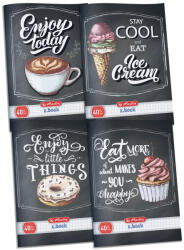 Herlitz Füzet A/4 40 Lapos Négyzetrácsos Black Board (H09544347)