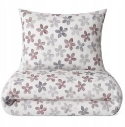 Strefa Spania Ágynemű garnitúra 160x200 cm I. osztályú Szatén tavaszi virágos ágyneműhuzat garnitúra (pos160)