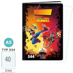  Argus Tűzött Füzet A/5 Vonalas 40 Lapos Crash Team (BP151461091)