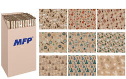  Tekercses Díszcsomagoló 70 x 200 cm Kraft Vegyes Mintában 2 Ív/Tekercs (MFP5811759)
