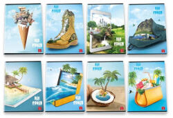 Pigna Füzet A/4 42 Lapos Sima Eco Fancy Vegyes Minta (P11110769)