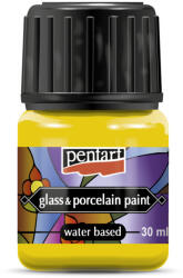  Pentart Üveg- és Porcelánfesték 30 ml Sárga (PC21335)