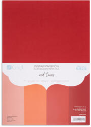 DP Craft Dekorkarton A/4 220 gramm Piros Árnyalatok 20 Ív/Csomag (DPPS009)