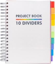 Pukka Pad Spirálfüzet B/5 200 Lapos Vonalas 10 Regiszteres Project Book 10 (A15559021)