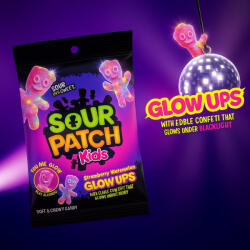 Sour Patch Kids Glow Ups világító gumicukor 87g - vegyesbolt