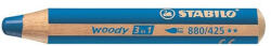 STABILO WOODY 3 IN 1 Színes Ceruza Zsírkréta Akvarell Ceruza Kék (S880425)