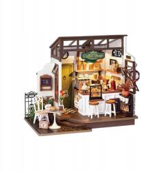 Robotime Kirakós Fa Makett Kirakó Ház 3D Tasty Cafe (DG162)