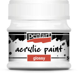 Pentart Akrilfesték Fényes 50 ml Fehér (PC1169)