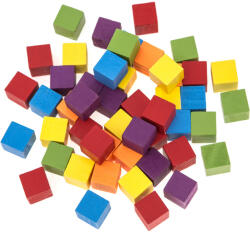 DP Craft Fa Kockák 1, 5x1, 5 cm 49 Darab/Csomag Vegyes Színek (GRKO098)