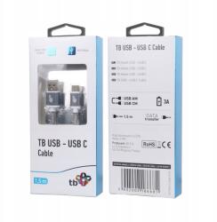 TB Usb-usb C kábel 1.5m szürke prémium zsinór (AKTBXKUCSBA15PS)