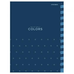  Top2000 Beíró A/5 96 Lapos Négyzetrácsos Regiszteres Kék (H400169234)