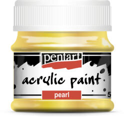 Pentart Akrilfesték Fényes 50 ml Gyöngyház Sárga (PC3537)
