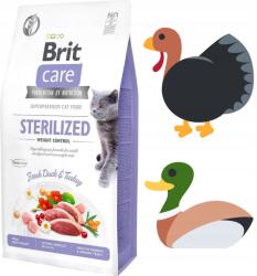 Brit Care Gf sterilizált súlykontroll kacsa 2 kg