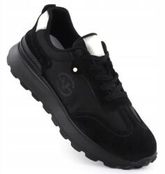 VINCEZA Női bőr sport félcipő fekete Vinceza 41491 36 (41491 BK)