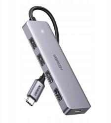 UGREEN Usb Type-C Hub elosztó- 4x Usb 3.2 Gen 1 Usb-c tápcsatlakozóval (70336)