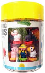  Tüske építőjáték farm figurákkal, 100 db-os (MJ964541)