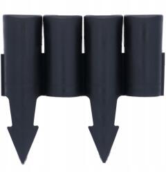 Primpol Kerti Paliszád Magas Peremű Border Fekete 2, 5m Kerítés (3896)