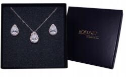 Kokonet Klasszikus ezüst ékszerszett könnycsepp alakú díszítéssel (8-0092 + 8-0093)