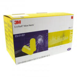 3M E. A. R. Soft sárga füldugó lekerekített 250pár/doboz (3M_ES-01-001)